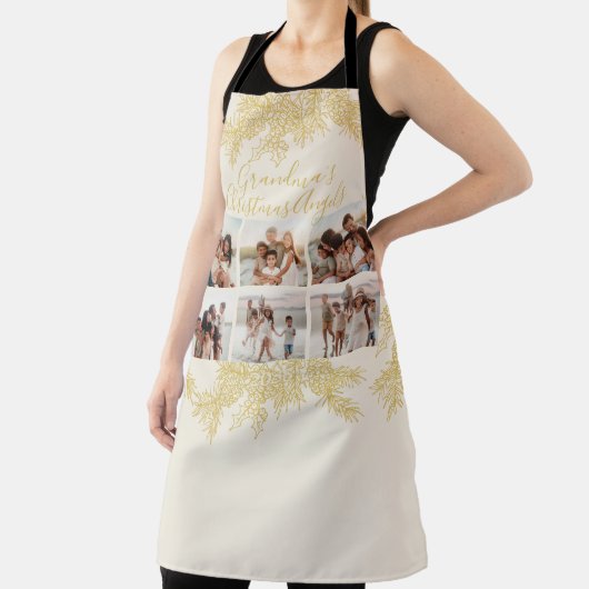 Grandma's Custom Elegant Christmas Photo Collage Schort (Insitu)