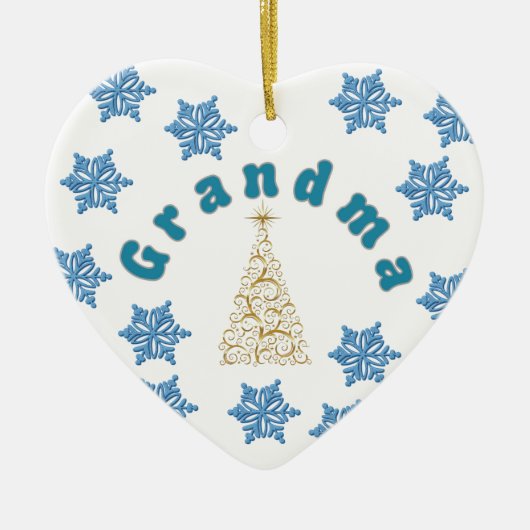Grandma's Custom Photo Ornament (Voorkant)