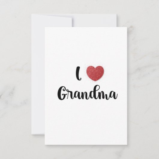 Grandma's Day I Love Grandma Heart Explosion Gift  Bedankkaart (Voorkant)