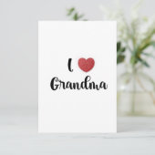 Grandma's Day I Love Grandma Heart Explosion Gift  Bedankkaart (Staand voorkant)