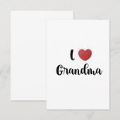 Grandma's Day I Love Grandma Heart Explosion Gift  Bedankkaart (Voorkant / Achterkant)
