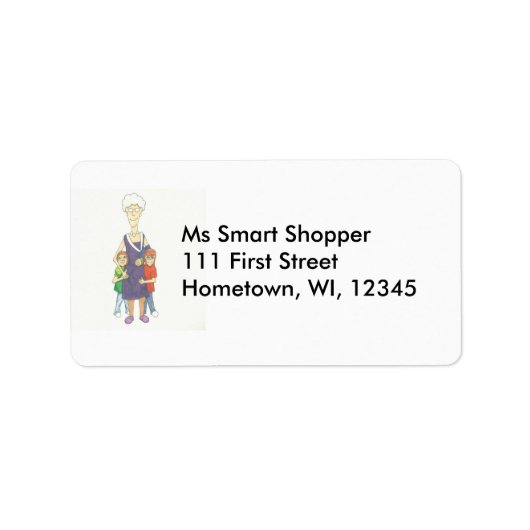 Grandmas Dont Rollerskate Etiket (Voorkant)