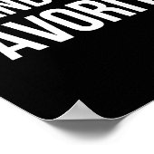 Grandma's Favorite Family Baby Granhild Quote  Poster (Hoek)