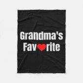 Grandma's Favorite  Fleece Deken (Voorkant)