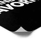 Grandma's Favorite Funny Grandparent Granhild Vint Poster (Hoek)