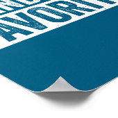 Grandmas Favorite Grandson Funny Granhild Granddau Poster (Hoek)