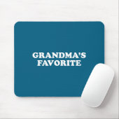 Grandmas Favorite Granhild Funny Grandson Granddau Muismat (Met muis)