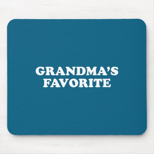 Grandmas Favorite Granhild Funny Grandson Granddau Muismat (Voorkant)