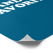 Grandmas Favorite Granhild Funny Grandson Granddau Poster (Hoek)