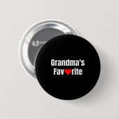 Grandma's Favorite  Ronde Button 5,7 Cm (Voorkant /achterkant)