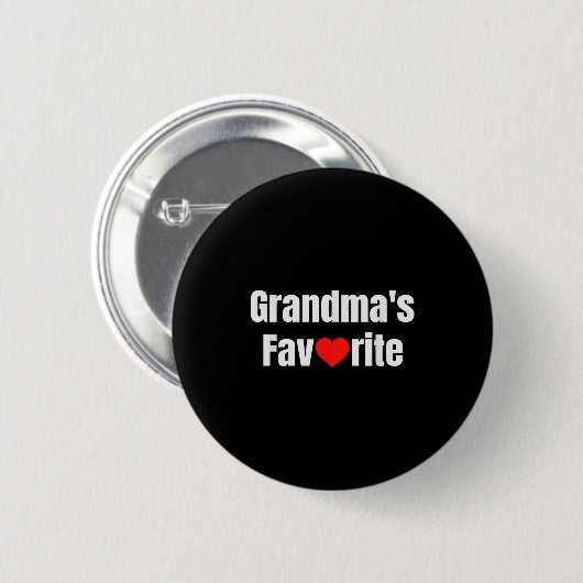 Grandma's Favorite Ronde Button 5,7 Cm (Voorkant /achterkant)