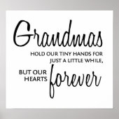 Grandmas Forever Black Poster (Voorkant)