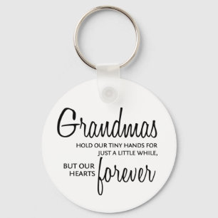 Grandmas Forever Black Sleutelhanger