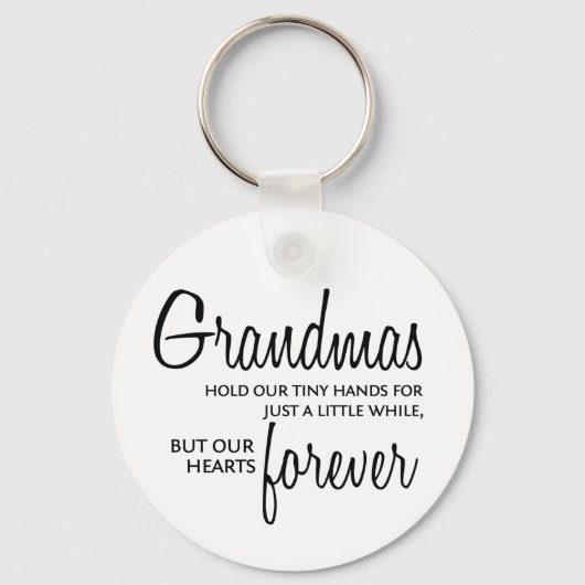 Grandmas Forever Black Sleutelhanger (Voorkant)