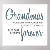 Grandmas Forever blue Poster (Voorkant)
