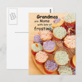 Grandmas Frosting Moederdag Cupcakes Briefkaart (Voorkant / Achterkant)