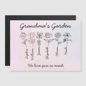 GRANDMA'S GARDEN - CU MAGNETISCHE UITNODIGING (Voorkant / Achterkant)