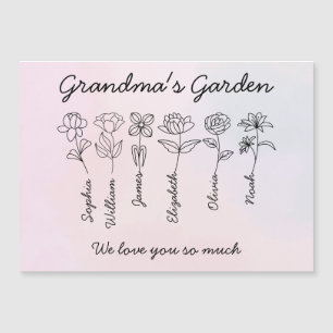 GRANDMA'S GARDEN - CU MAGNETISCHE UITNODIGING