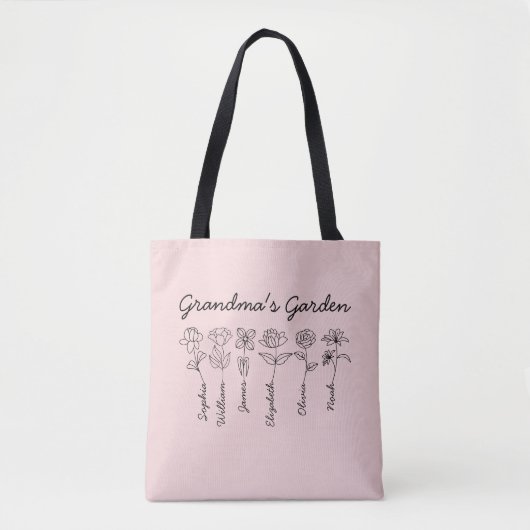 GRANDMA'S GARDEN - CU TOTE BAG (Voorkant)