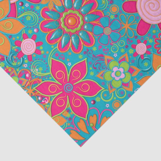 Grandma's Garden-TISSUE WRAPPING PAPER 05 Tissuepapier (Detail)