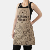 Grandmas Gift Nana Burlap Kitchen Baking Apron  Schort (Insitu)
