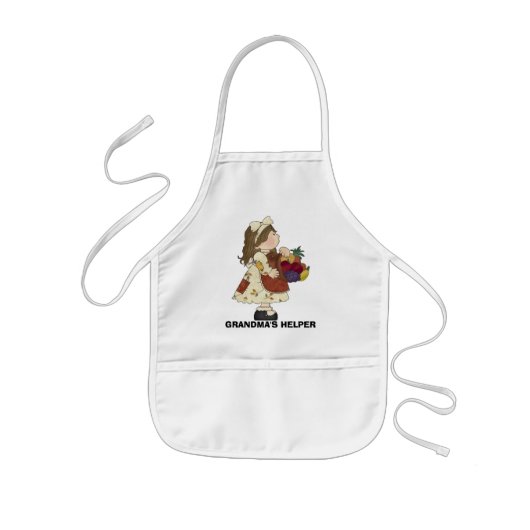 GRANDMA'S HELPER Apron Kinder Schort (Voorkant)