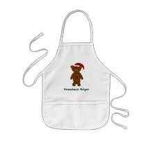 Grandma's Helper Christmas Apron - Kids' Apron