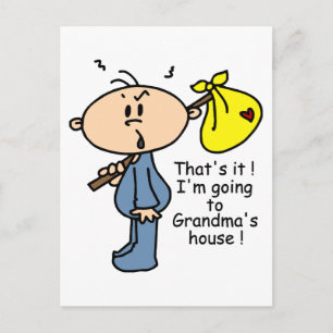 Grandma's House Baby (BLUE) Briefkaart