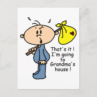 Grandma's House Baby (BLUE) Briefkaart