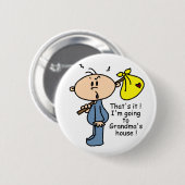 Grandma's House Baby (BLUE) Ronde Button 5,7 Cm (Voorkant /achterkant)