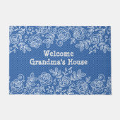 Grandmas House Lace Personalize Deurmat (Voorkant)