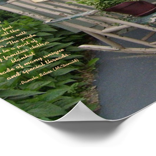 Grandma's House-Poem-Poster Poster (Hoek)