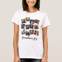 Grandma's Joy Photo Lijst Collage Modern Trendy T-