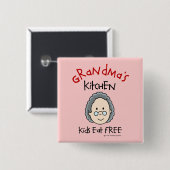 Grandma's Kitchen Button (Voorkant /achterkant)