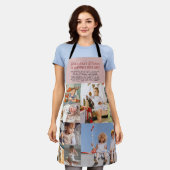 Grandma's Kitchen | Collage foto's in kleurenblok Schort (Gedragen)