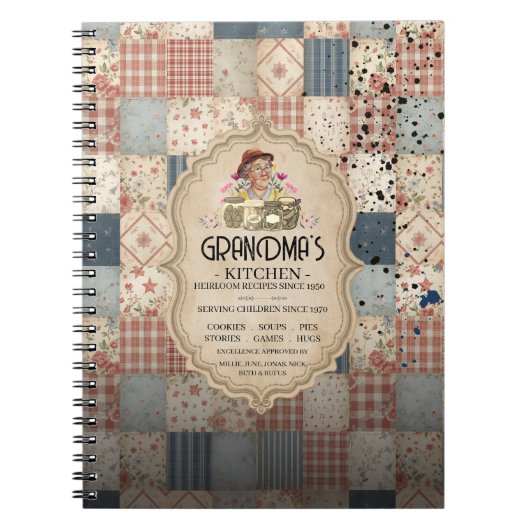 Grandma's Kitchen™ Erfgoed Recepten Notitieboek (Voorkant)