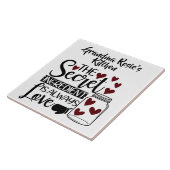 Grandma's Kitchen | Geheime Ingrediënt is liefde Tegeltje (Zijkant)