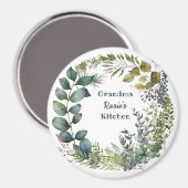 Grandma's Kitchen | Gepersonaliseerde Waterverf Wr Magneet (Voorkant / Achterkant)