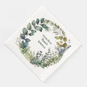 Grandma's Kitchen | Gepersonaliseerde Waterverf Wr Servet (Hoek)