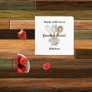 Grandma's Kitchen | Made with Love Personalized Servet