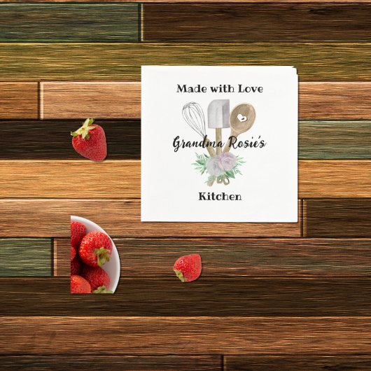Grandma's Kitchen | Made with Love Personalized Servet