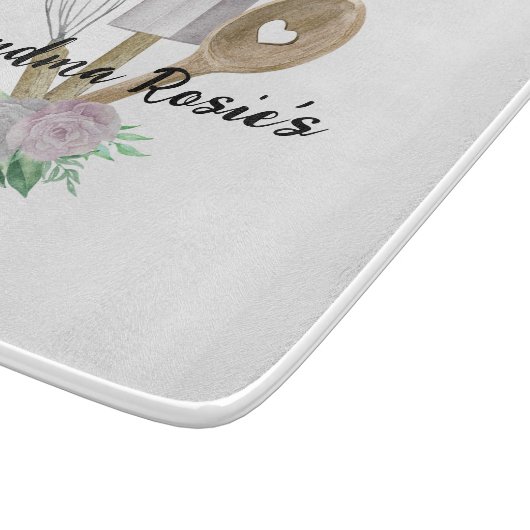 Grandma's Kitchen | Made with Love Personalized Snijplank (Hoek)