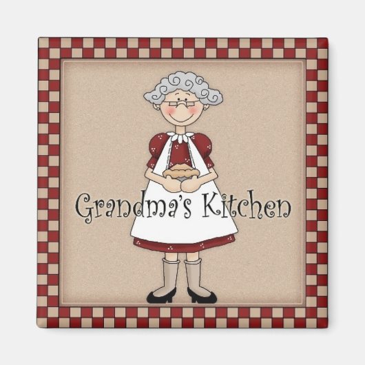 Grandma's Kitchen Magnet (Voorkant)