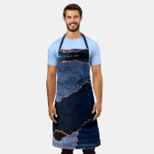 Grandmas Kitchen Marble Agate Roos Gold Navy Blue Schort (Gedragen)