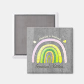 Grandma's Kitchen Rainbow 'Happiness is Homemade'  Magneet (Voorkant / Achterkant)
