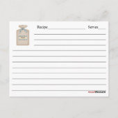 Grandma's Kitchen Recipe Card Briefkaart (Achterkant)