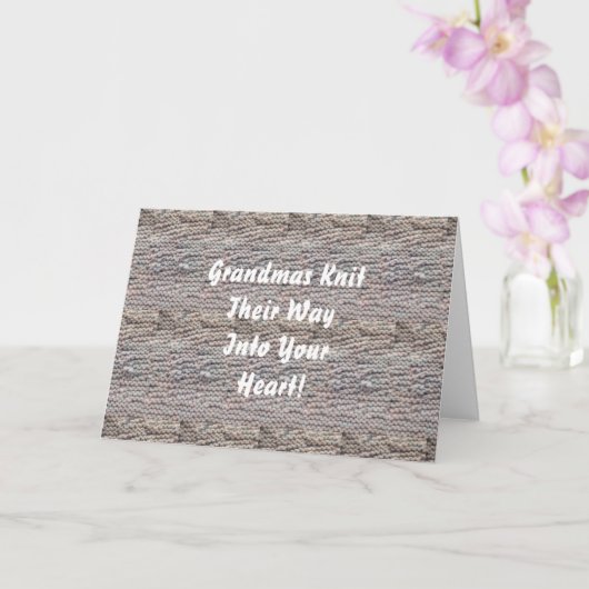 Grandmas Knit Kaart (Orchidee)