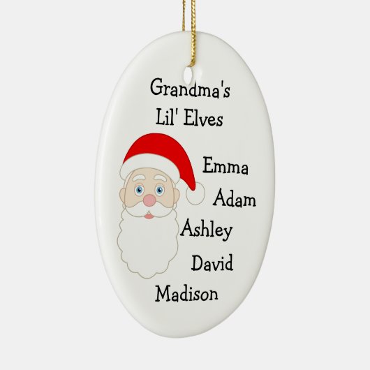 Grandmas Lil Elves Keramisch Ornament (Rechts)