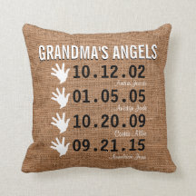 Grandma's Little Angels - 4 kleinkinderen - Burlap