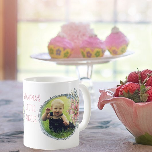 Grandma's Little Angels Custom Photo Coffee Mok